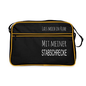 phasmes phasmes l'attitude des insectes - Sac Retro - noir/or - Devant