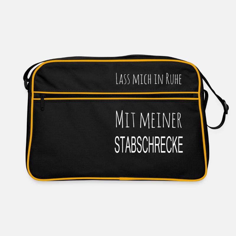 phasmes phasmes l'attitude des insectes - Sac Retro - noir/or