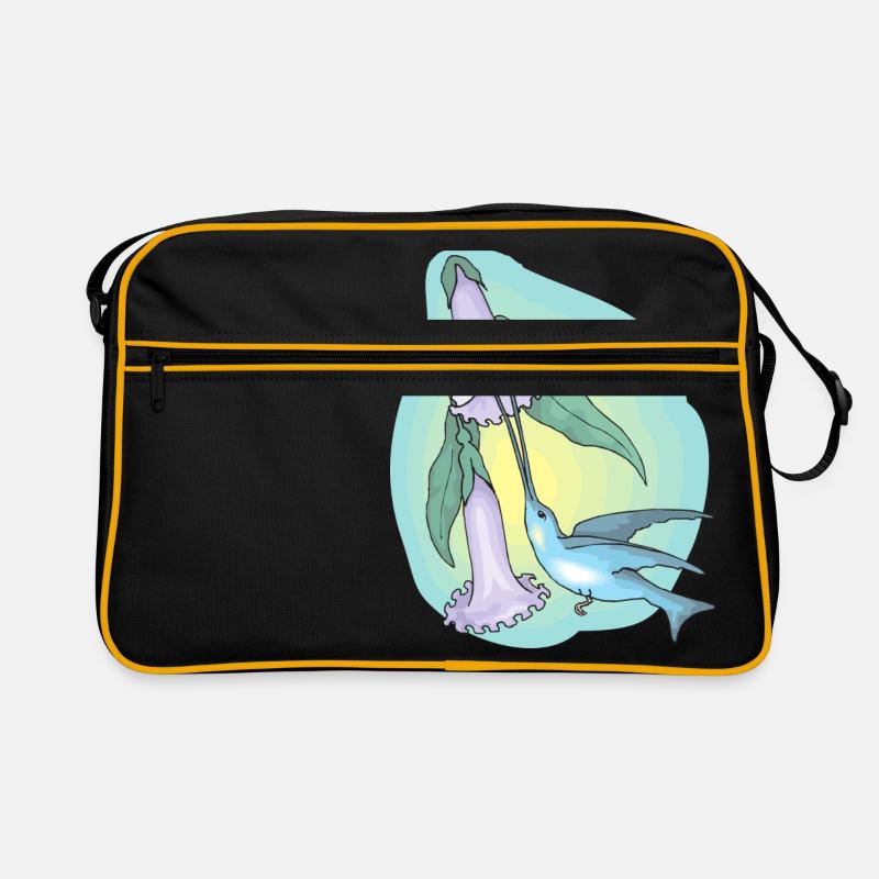 regenbogen sonne wolken wetter rainbow sun cloud28 Retro Tasche