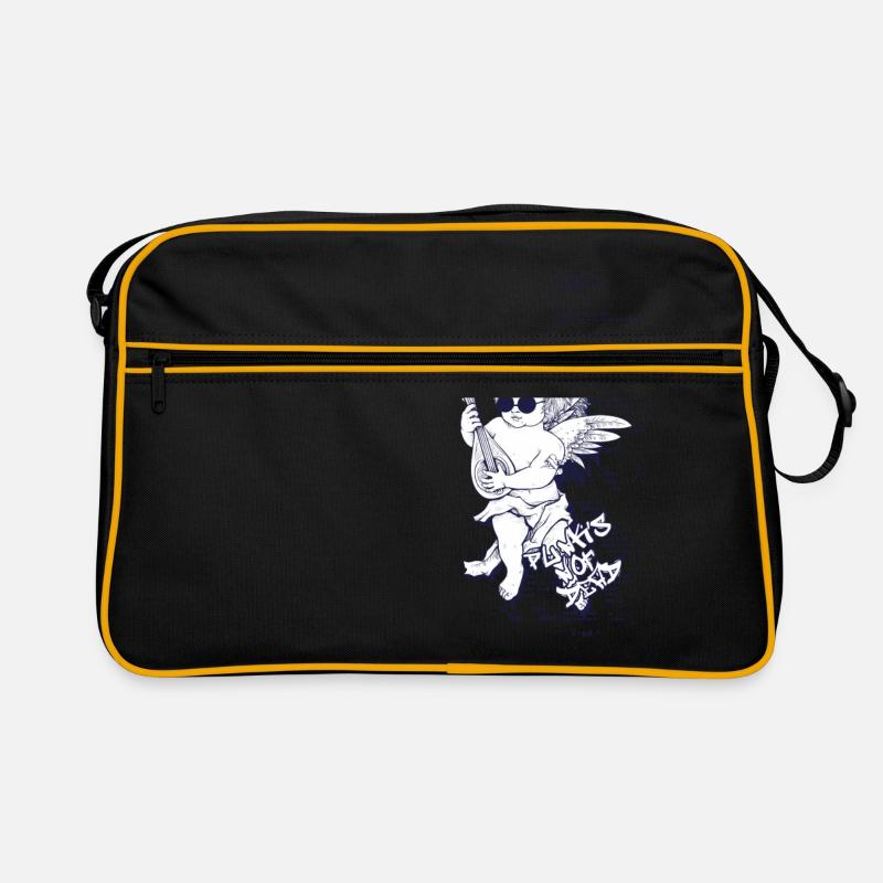 Rock Baby Engel - Retro Tasche - Schwarz/Gold