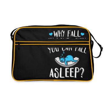 Pourquoi tomber amoureux quand vous pouvez vous endormir - Sac Retro - noir/or - Devant