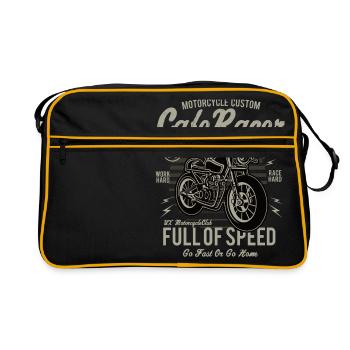 Café Racer - Sac Retro - noir/or - Devant