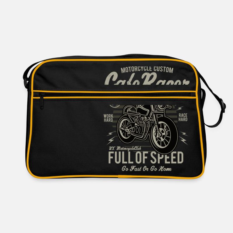 Café Racer - Sac Retro - noir/or