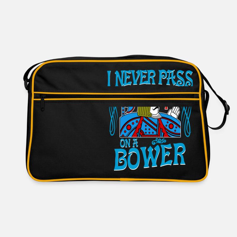 Euchre I Never Pass On A Bower Card Playing T Sac Retro