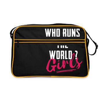 Who Runs The World ? T-shirt - Sac Retro - noir/or - Devant