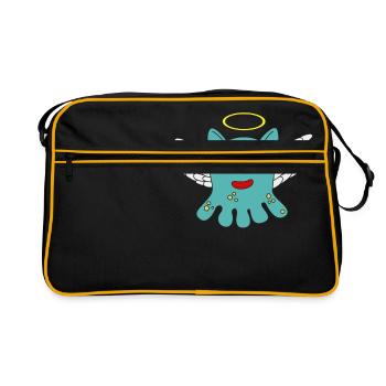 Das kleine aber entzückende Dumbo Octopus T-Shirt - Retro Tasche - Schwarz/Gold - Vorne