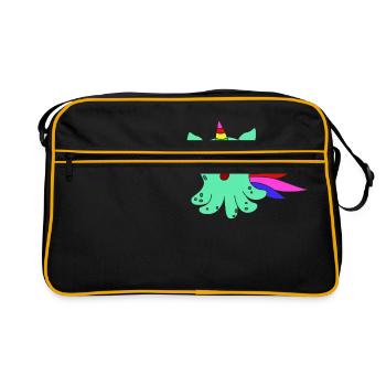 Das kleine aber entzückende Dumbo Octopus T-Shirt - Retro Tasche - Schwarz/Gold - Vorne