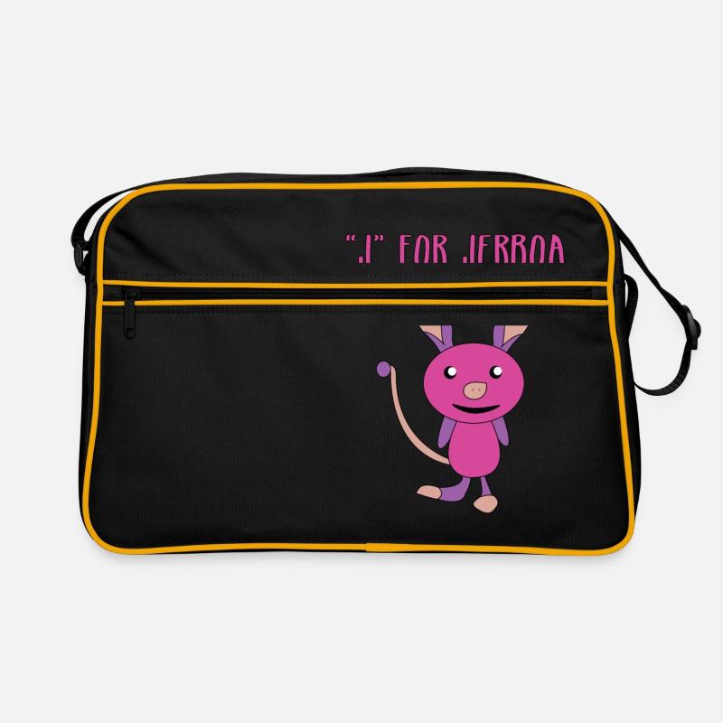 Cute, Smart & Funny Jerboa Tshirt Design J for Retro Bag