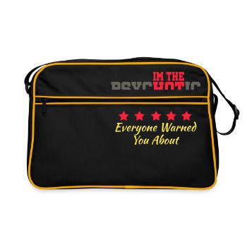 barman psychotique Shots Party Alcohol trust me - Sac Retro - noir/or - Devant