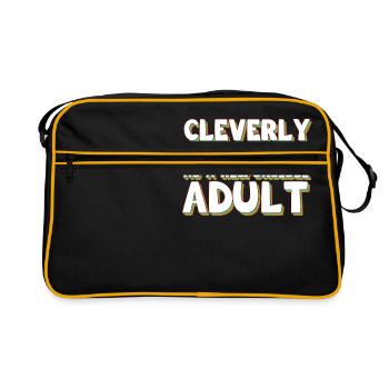 Conception drôle de Tshirt de déguisement CLAIREMENT DÉGUISÉ - Sac Retro - noir/or - Devant