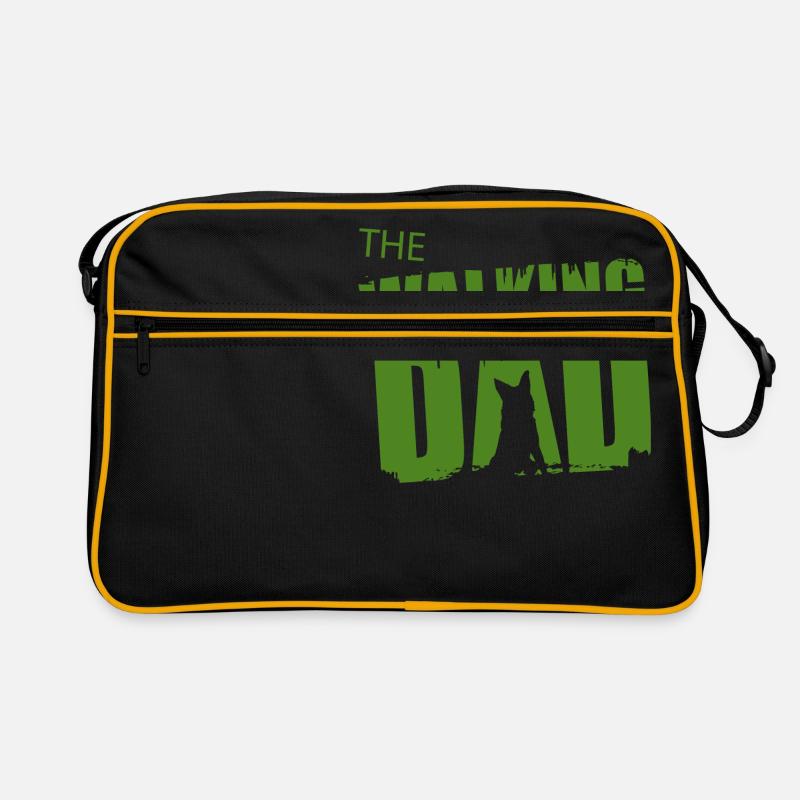 German Shepherd Walking Dad Gift Idea Father Gassi Retro Bag