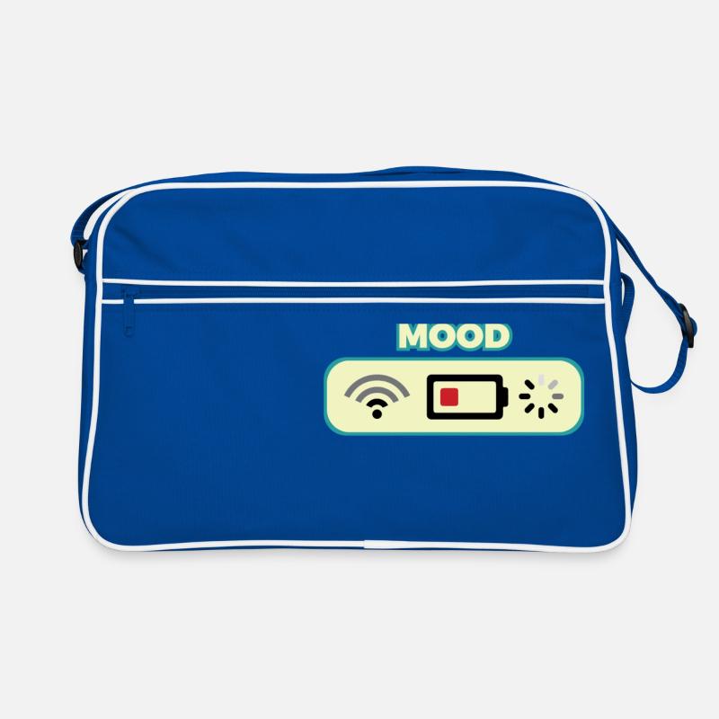 Awesome & Trendy Tshirt Designs Current mood Retro Bag
