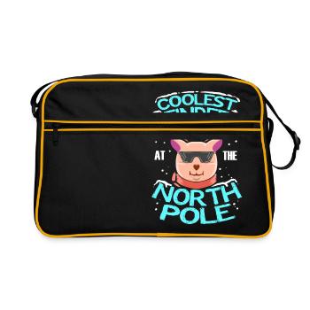 Coolest Reindeer At The North Pole - Retro Bag - black/gold - Front