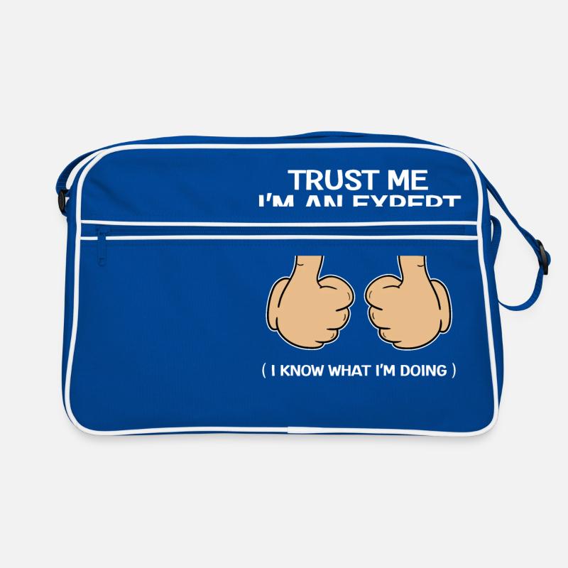 Awesome Expert T-Shirt Design Vertrauen Sie mir, ich bin ein Retro Tasche