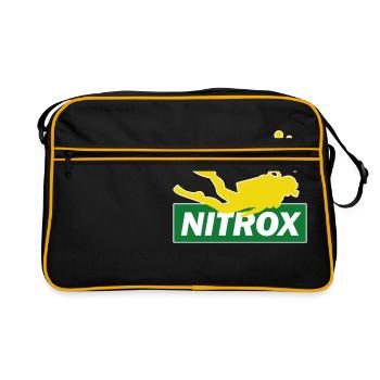 Diving Nitrox Scuba Diving Budy Diver Gift - Sac Retro - noir/or - Devant