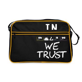 This is the best Tshirt for science geek or a - Retro Bag - black/gold - Front