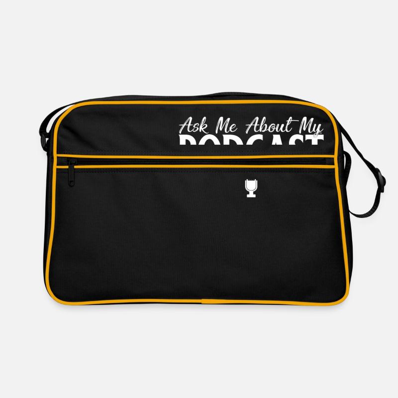 Demandez-moi à propos de mon podcast Cute Podcasters Sac Retro