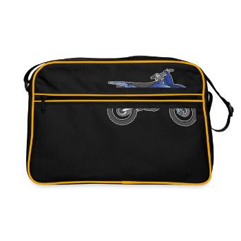 Moto de motocross - Sac Retro - noir/or - Devant