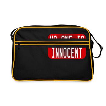 Tell the world that "No One Is Innocent" by - Retro Bag - black/gold - Front