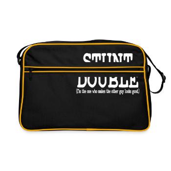 "Stunt Double (je suis celui qui fait l'autre) - Sac Retro - noir/or - Devant