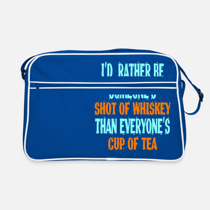 Ich bin eher jemandes Schuss des Whiskys als Retro Tasche