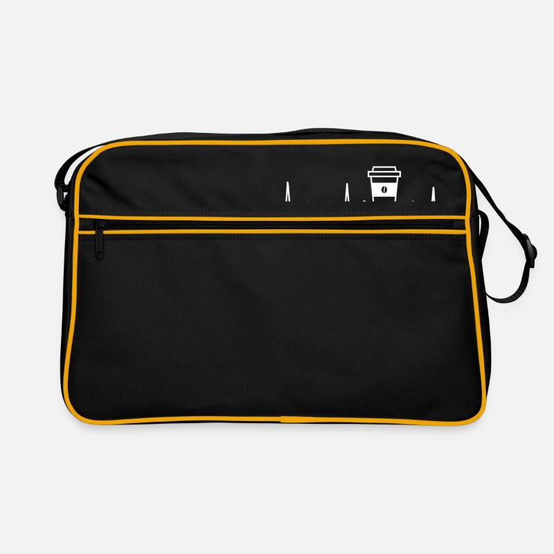 Coffee Heartbeat Coffee Cup Caffeine Lovers Retro Bag