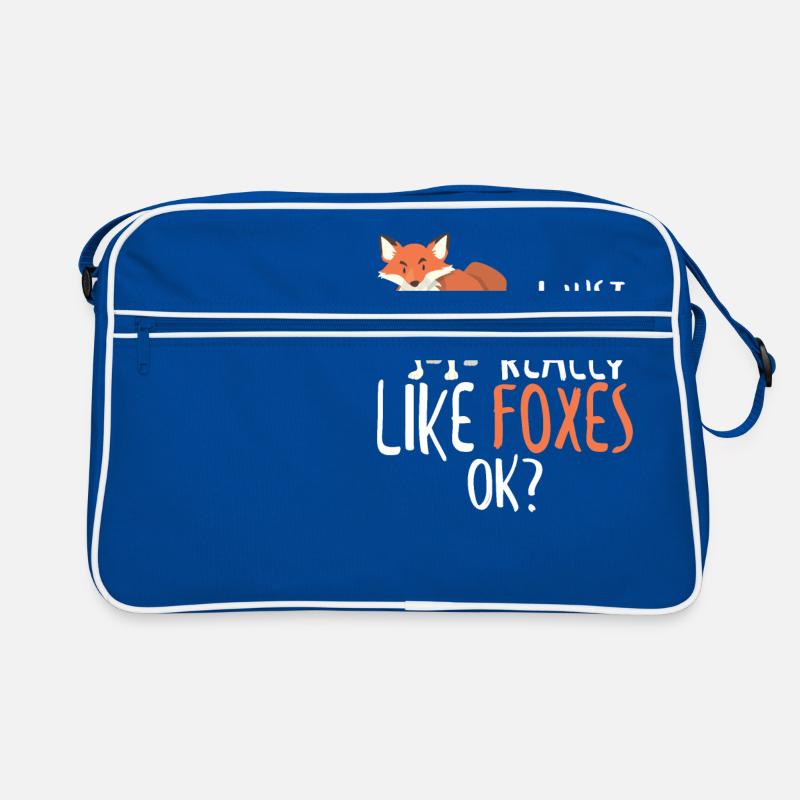 Cute I Just Really Like Foxes, OK? Funny Fox Retro Bag