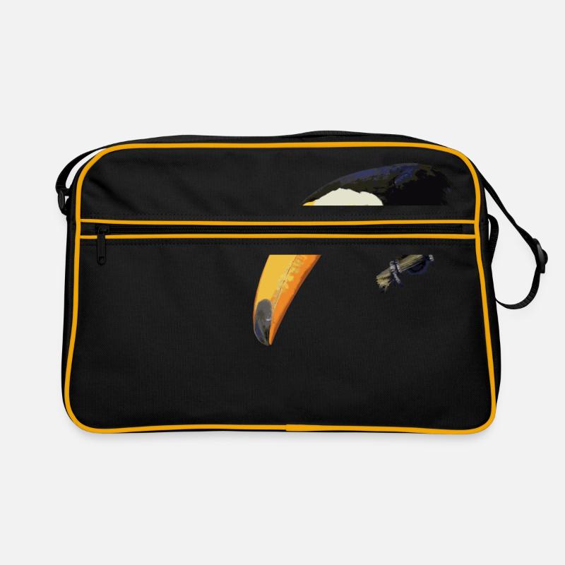 Tukan - Retro Tasche - Schwarz/Gold