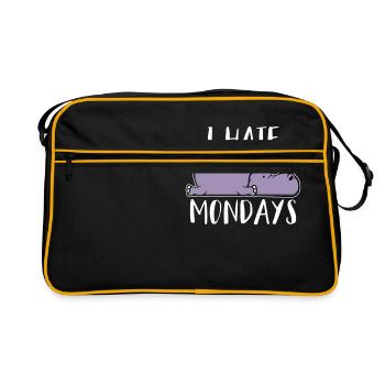 I Hate Mondays Office hippo I Hate Mondays - Retro Bag - black/gold - Front