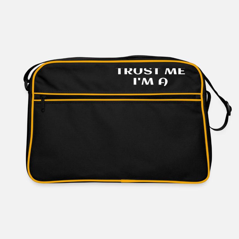 Croyez-moi, je suis un enseignant instructeur de Pilates drôle - Sac Retro - noir/or