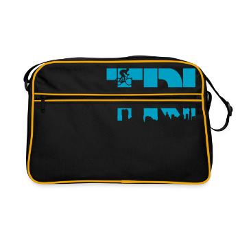 Triathlon Swim Bike Run - Retro Bag - black/gold - Front