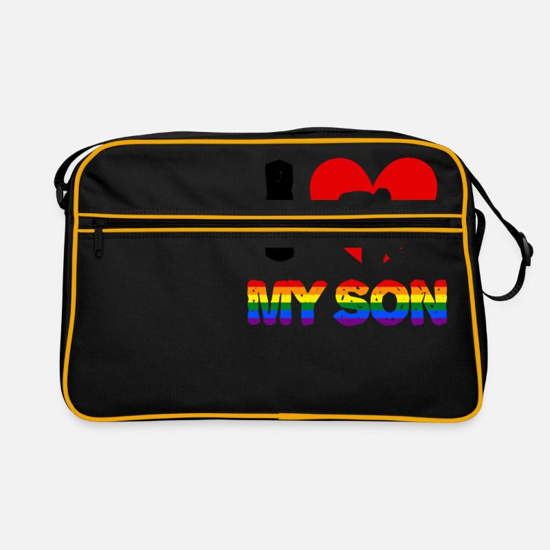 J'aime mon fils mère et fils Sac Retro