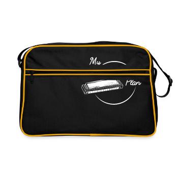 Harmonica Retirement Blues Music Instrument - Sac Retro - noir/or - Devant