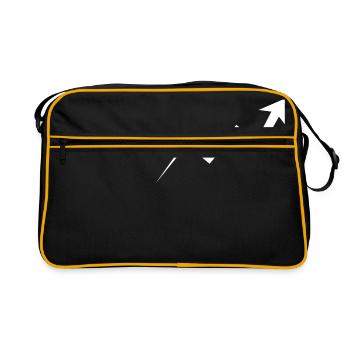 rising course - white - Retro Bag - black/gold - Front