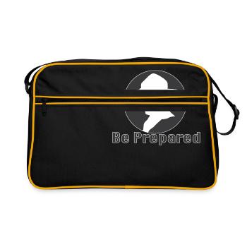 Soyez prêt ... Baden Pawell, Scout - Sac Retro - noir/or - Devant