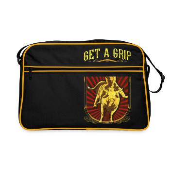 Obtenez un Grip Bullrider Drôle Bullriding Compétitif - Sac Retro - noir/or - Devant