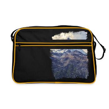 Mountains & Diamonds - Retro Bag - black/gold - Front