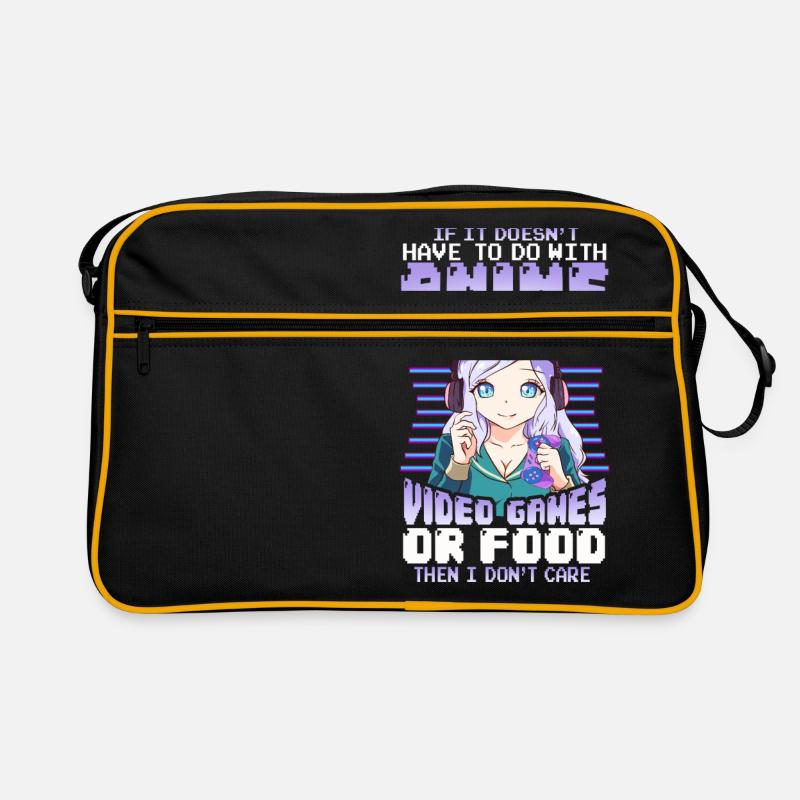 Wenn es nicht mit Anime-Spielen oder Essen zu tun hat Retro Tasche