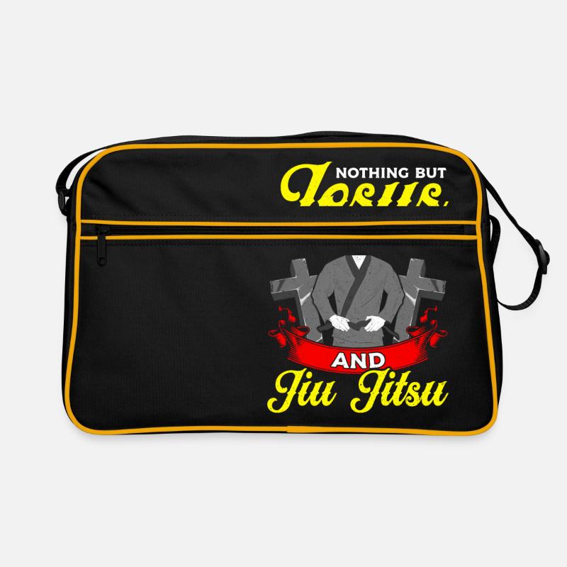 Rien que Jésus et Jiu Jitsu BJJ JiuJitsu Sac Retro