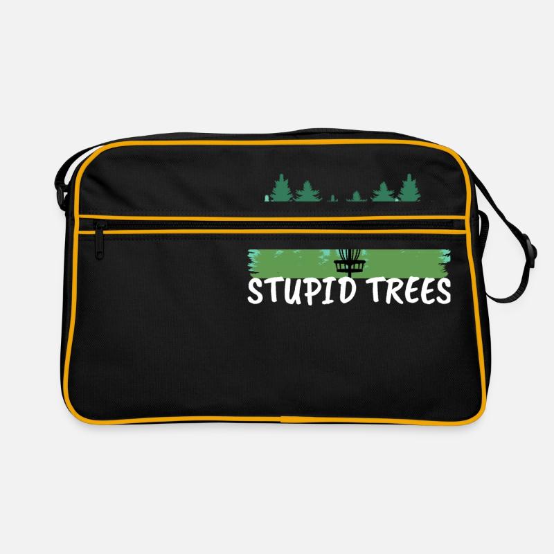 Disc Golf Gift Stupid Trees Throw Frisbee Golf Retro Tasche