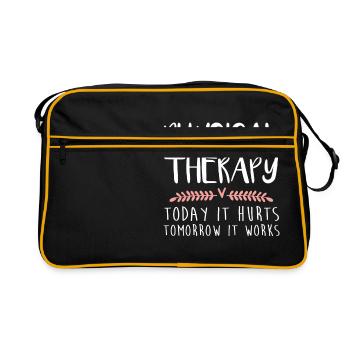 Physical Therapy Gift Today It Hurts Tomorrow It - Retro Bag - black/gold - Front