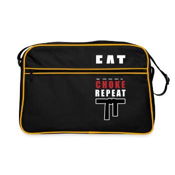 Mangez Sommeil Choke Jiu Jitsu Brésilien Cadeaux pour Jiu - Sac Retro - noir/or - Devant