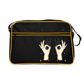 Mains étranges - Sac Retro - noir/or - Devant