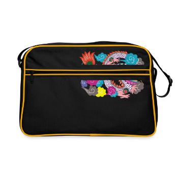 Dragon Japon - Sac Retro - noir/or - Devant
