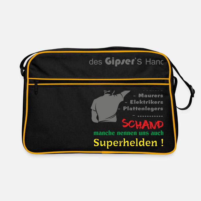Gipser die Superhelden Retro Tasche