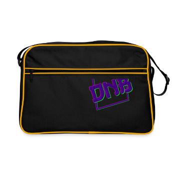 Drum And Bass Gift Idea Rave - Retro Bag - black/gold - Front
