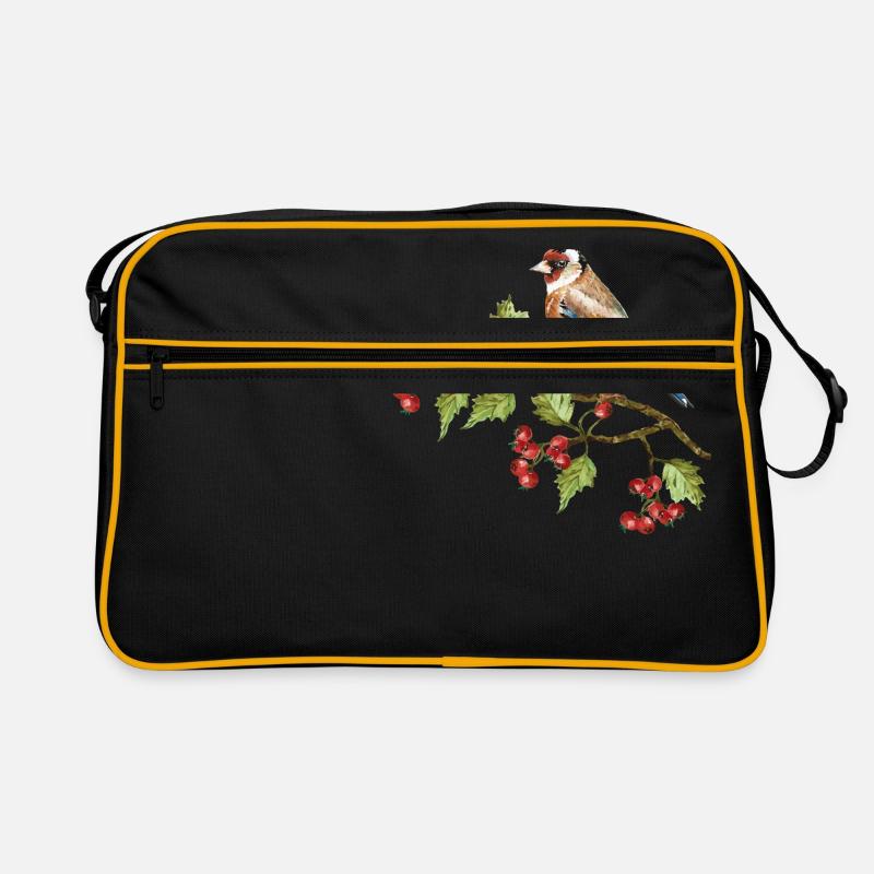 Colorful bird Retro Bag