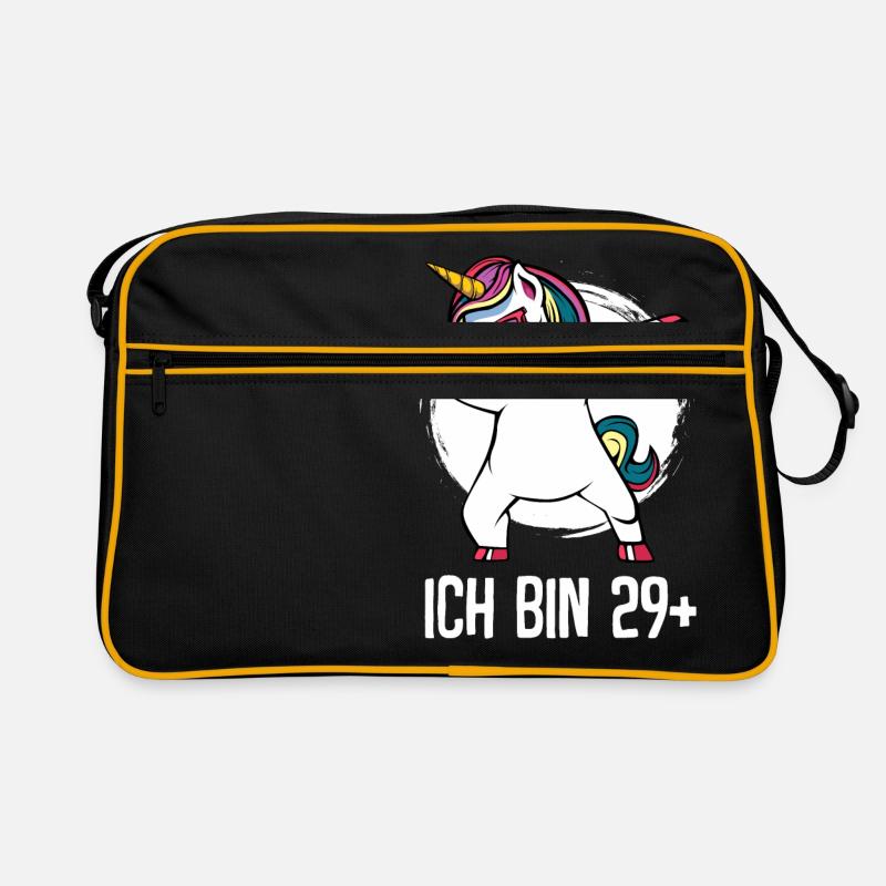 Ich Bin 29+ Plus 30. Geburtstag Geschenk Einhorn Retro Tasche