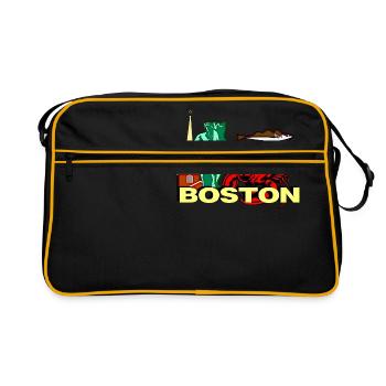 Boston - Retro Bag - black/gold - Front