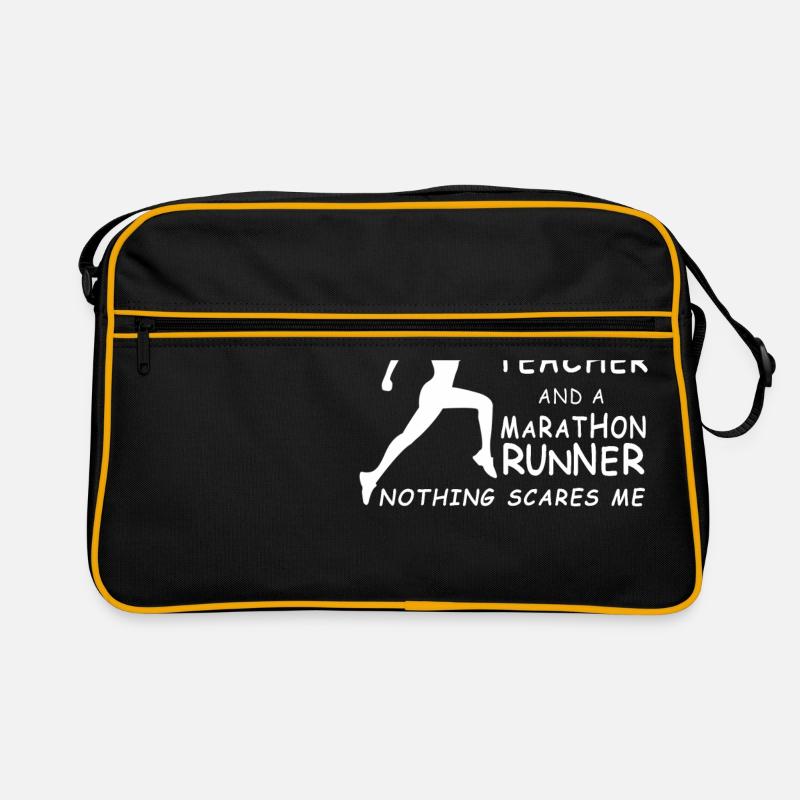 Marathonien TShirt pour le professeur de course à pied Sac Retro